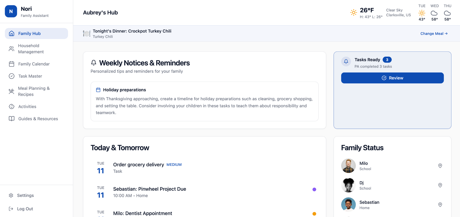 Nori — AI Family Scheduler | From WhatsApp Chaos to a Calm Calendar